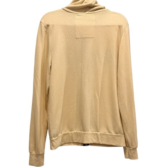 Aviator Nation 5 Stripe Vintage White Hoodie Unisex Size L Full Zip - Picture 4 of 10